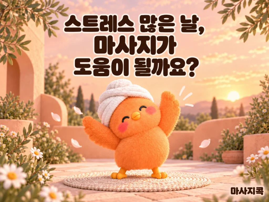 스트레스 많은 날, 마사지가 도움이 될까요? — 마사지콕